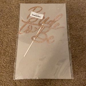 New Bride to Be Cake Topper in Rose Gold